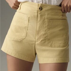 Maeve Colette Light yellow shorts size 27